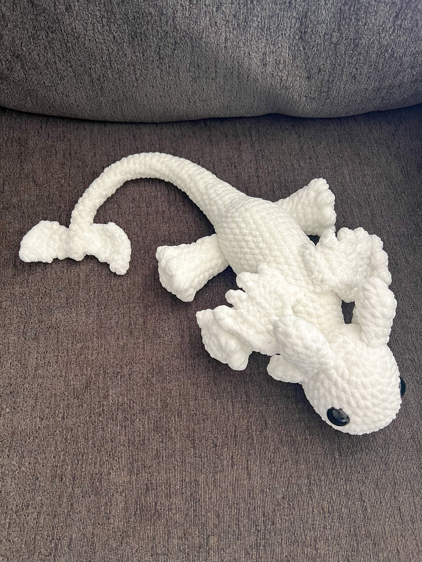 Dragon Stuffed Animal – Crochet Dragon Plushie – Soft Handmade Fantasy Toy
