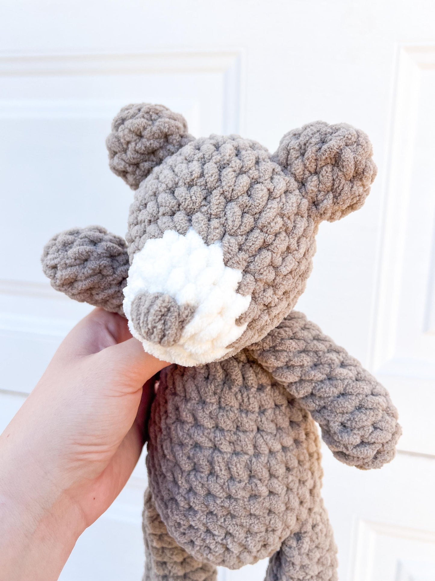Teddy Bear Stuffed Animal – Handmade Crochet Plush – Baby Shower Gift Idea