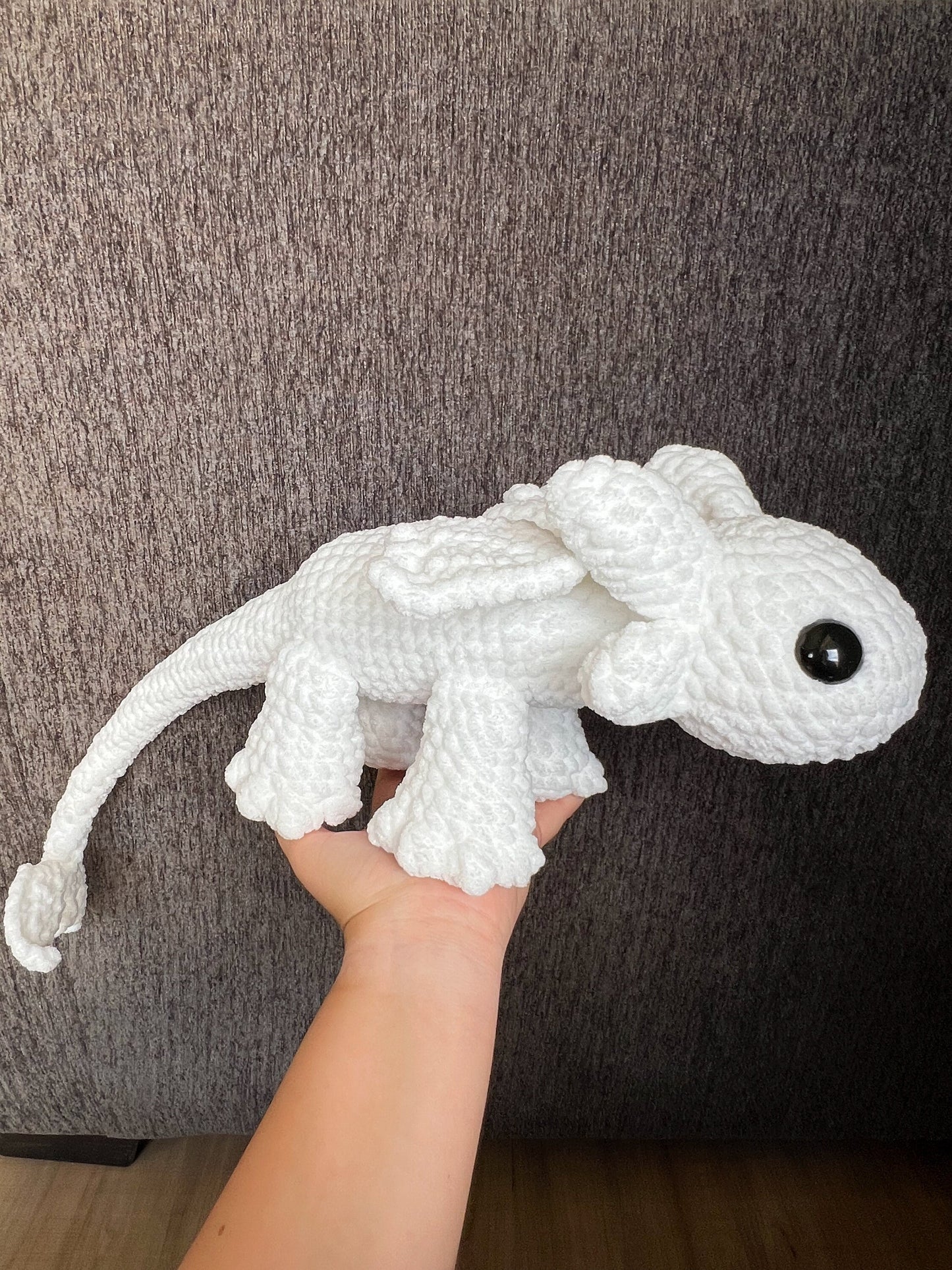 Dragon Stuffed Animal – Crochet Dragon Plushie – Soft Handmade Fantasy Toy