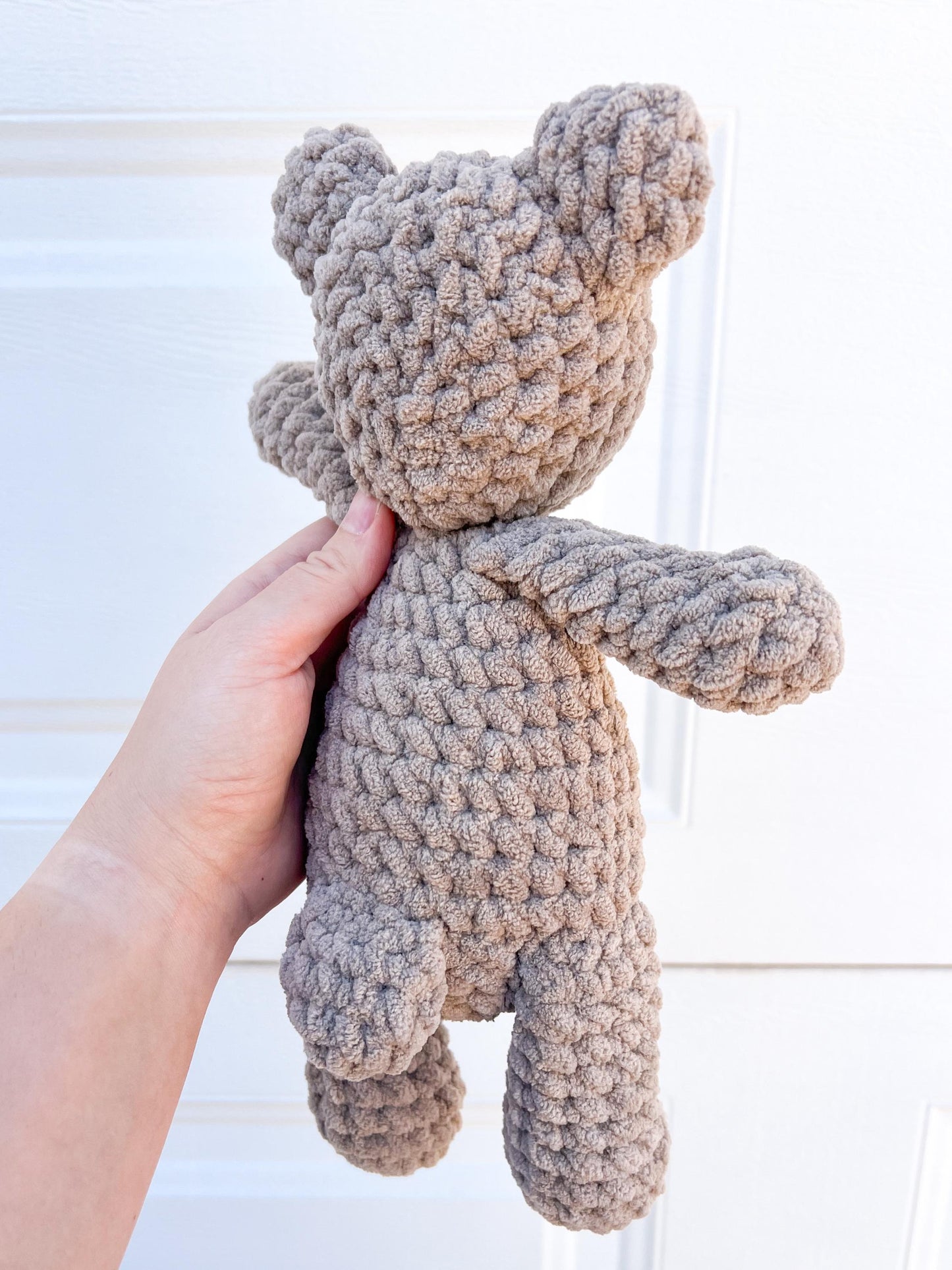 Teddy Bear Stuffed Animal – Handmade Crochet Plush – Baby Shower Gift Idea