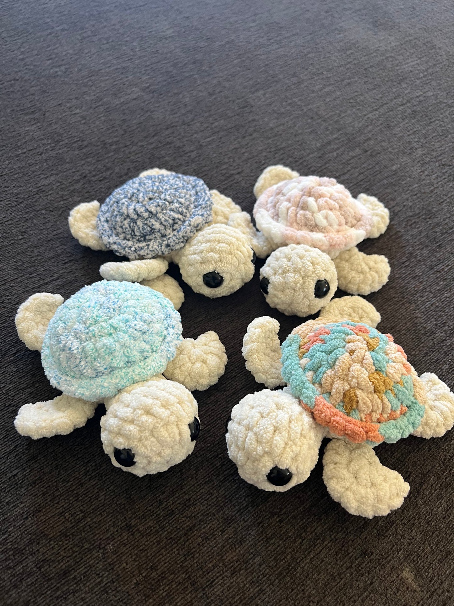 Sea Turtle Plushie – Handmade Crochet Ocean Turtle Toy Gift
