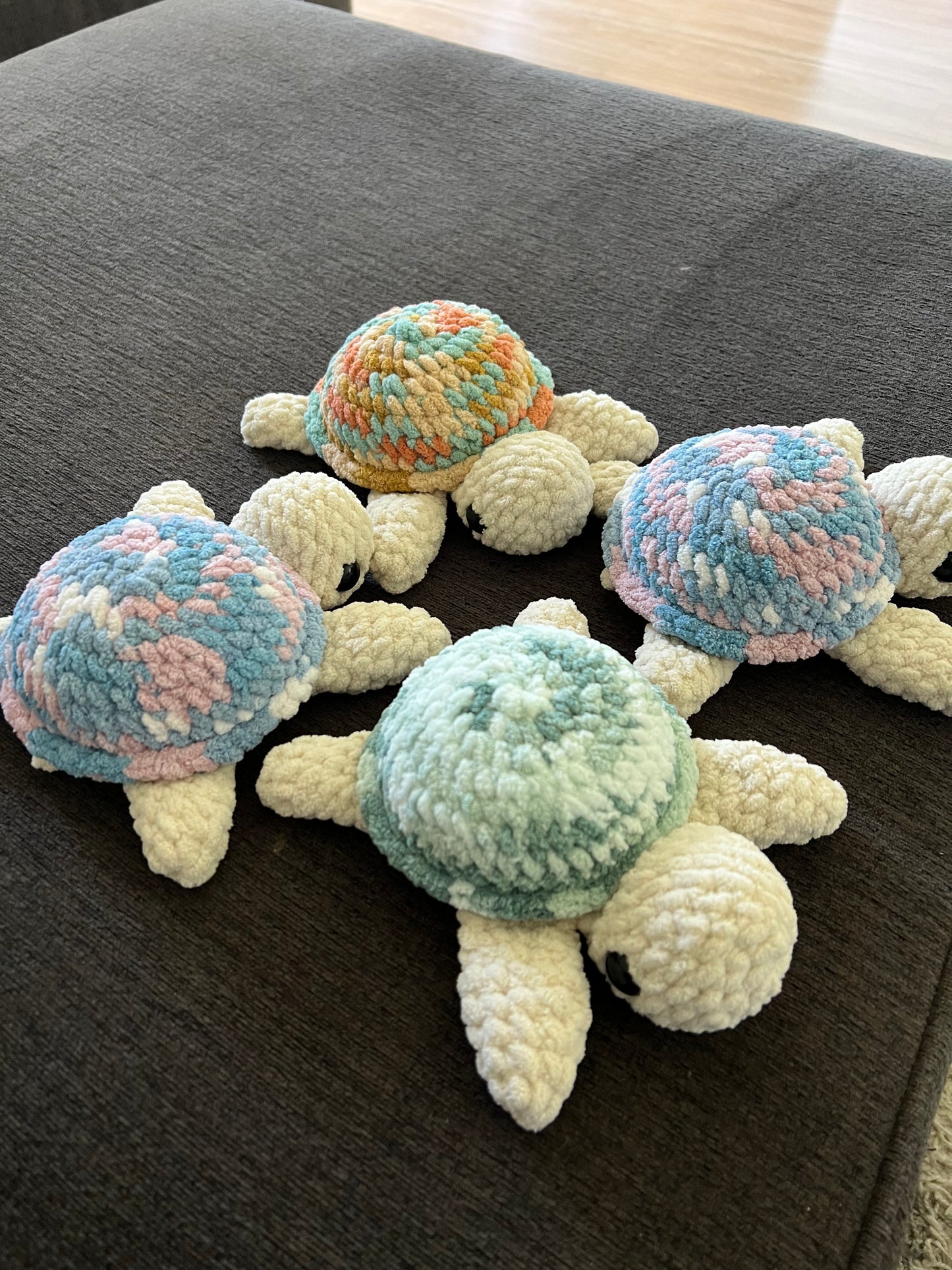 Sea Turtle Plushie – Handmade Crochet Ocean Turtle Toy Gift