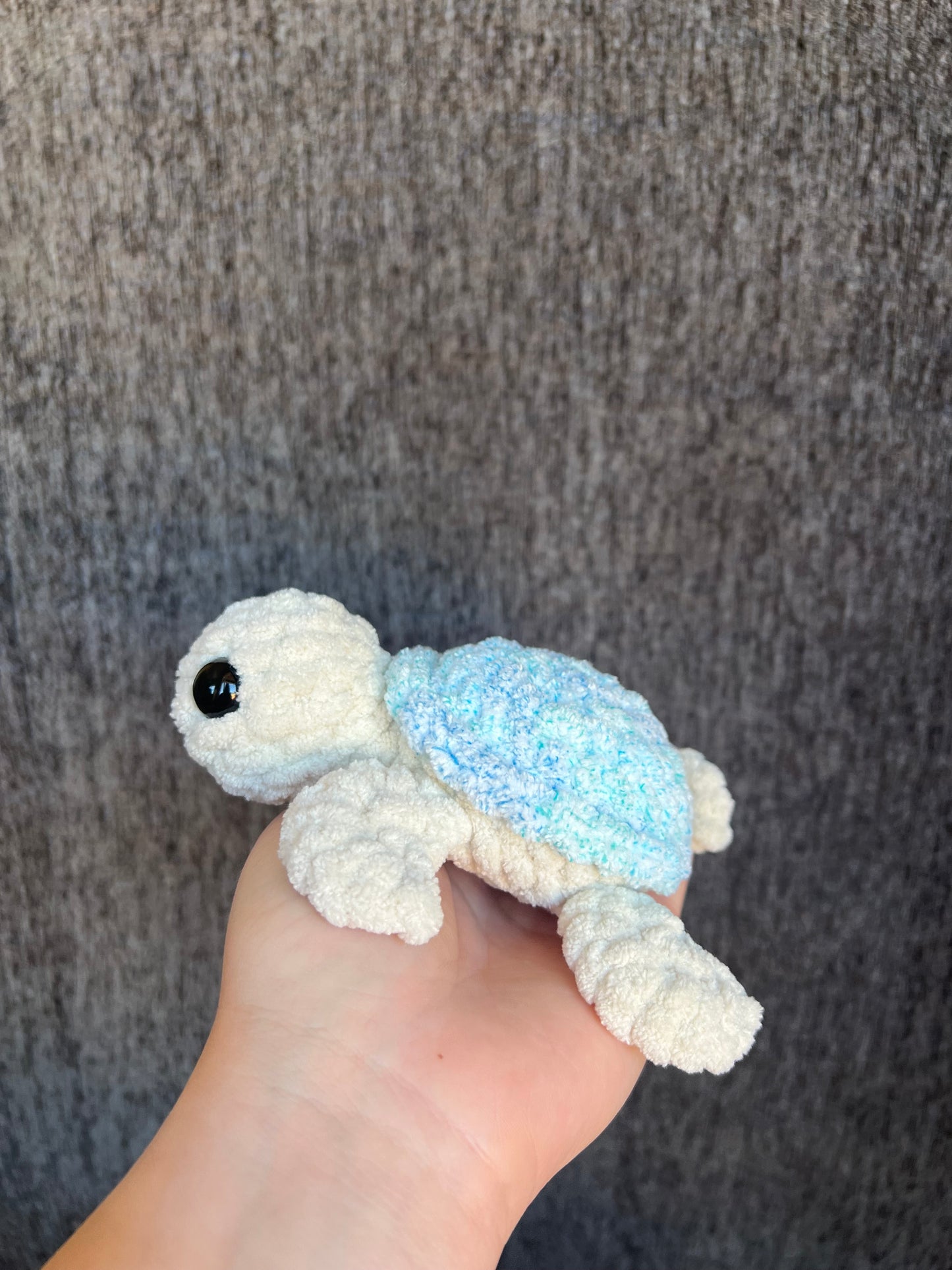 Sea Turtle Plushie – Handmade Crochet Ocean Turtle Toy Gift