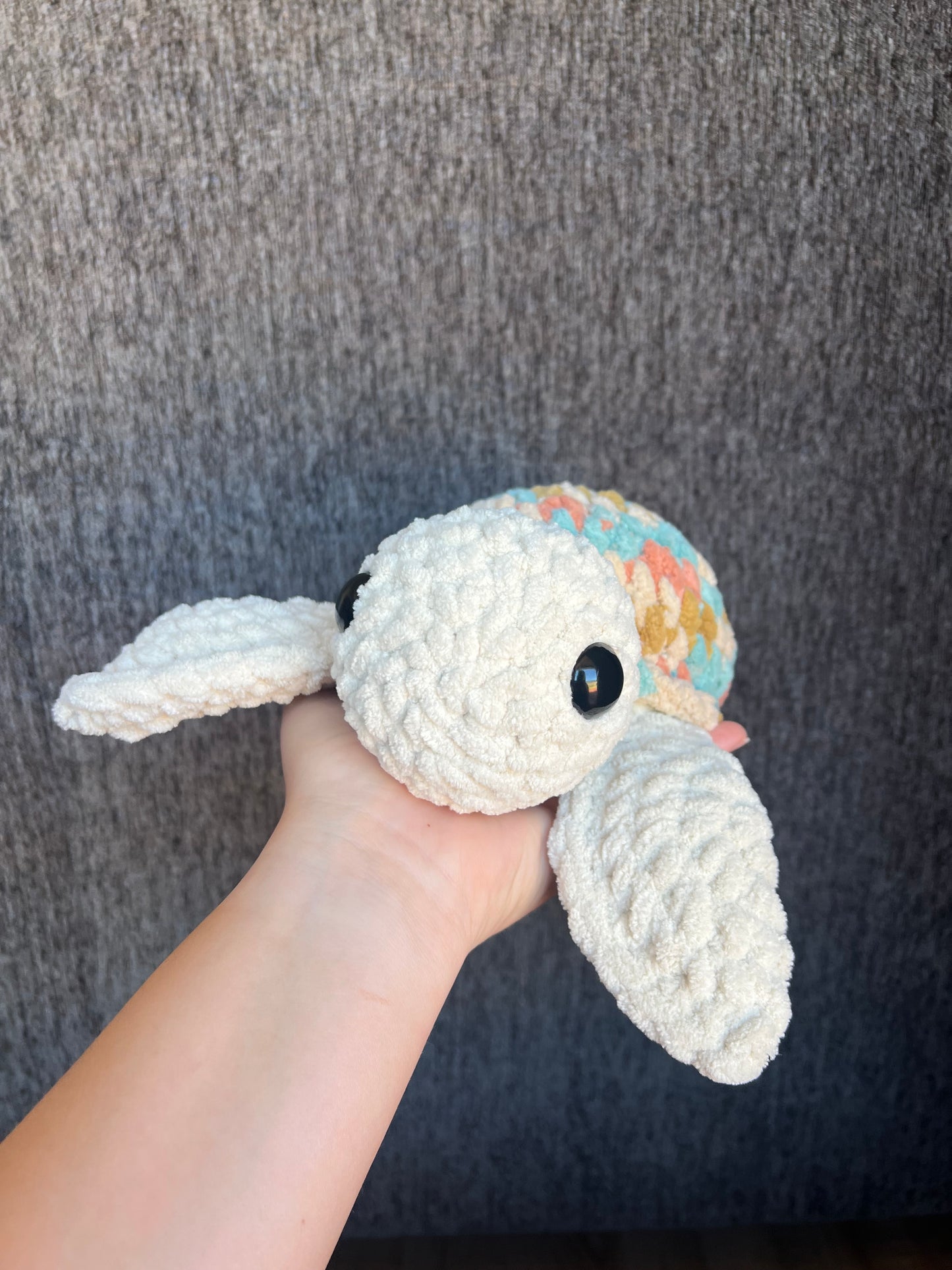 Sea Turtle Plushie – Handmade Crochet Ocean Turtle Toy Gift