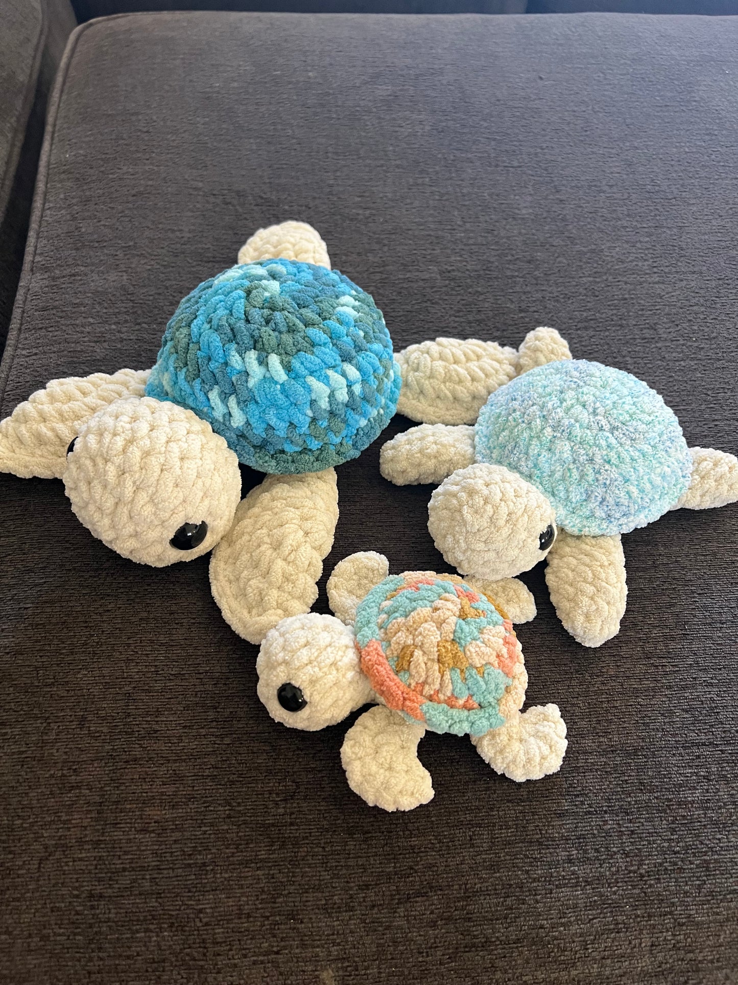 Sea Turtle Plushie – Handmade Crochet Ocean Turtle Toy Gift