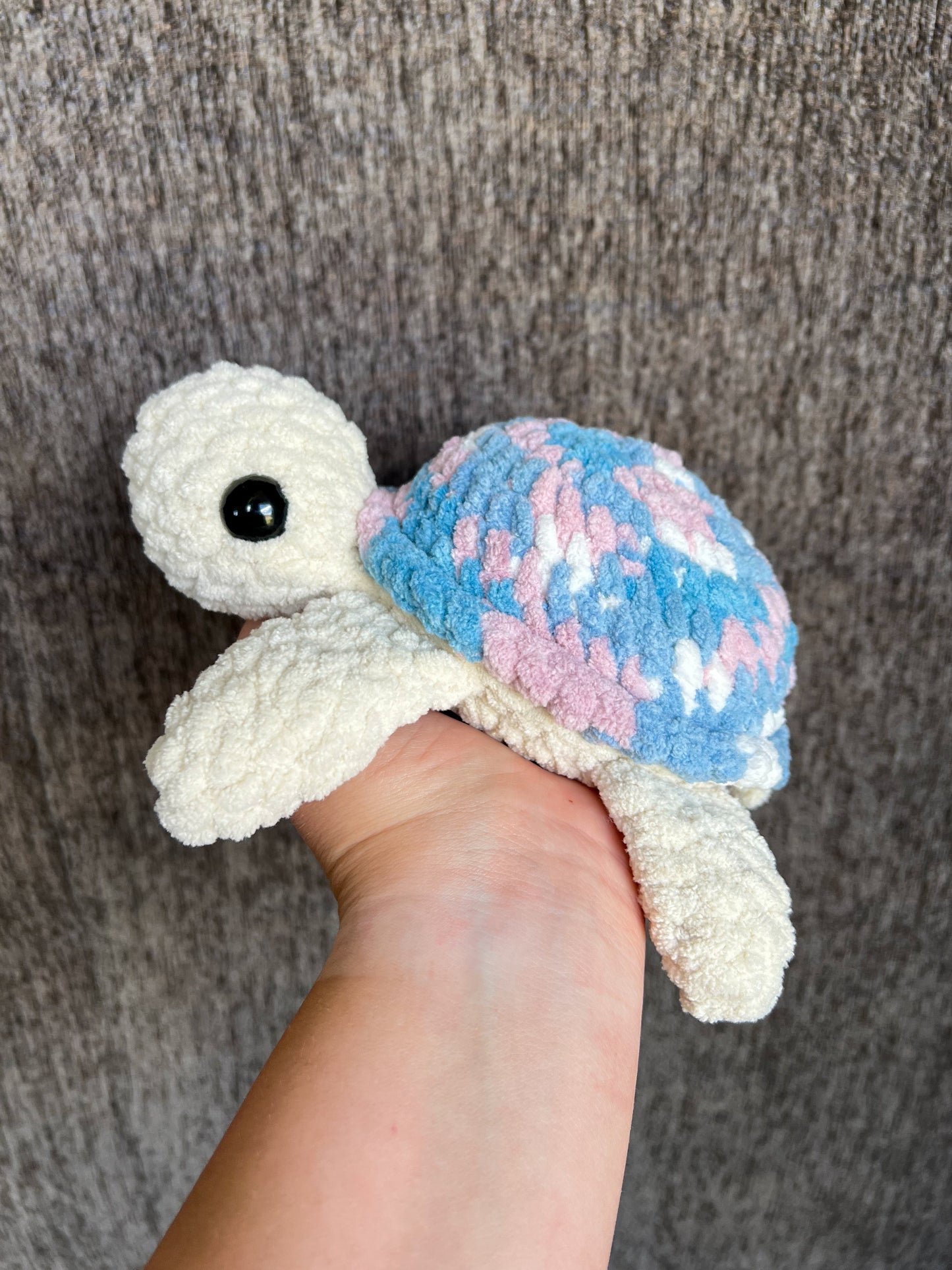 Sea Turtle Plushie – Handmade Crochet Ocean Turtle Toy Gift