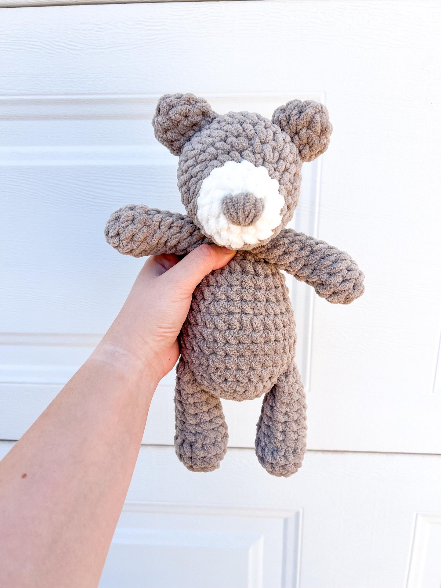 Teddy Bear Stuffed Animal – Handmade Crochet Plush – Baby Shower Gift Idea