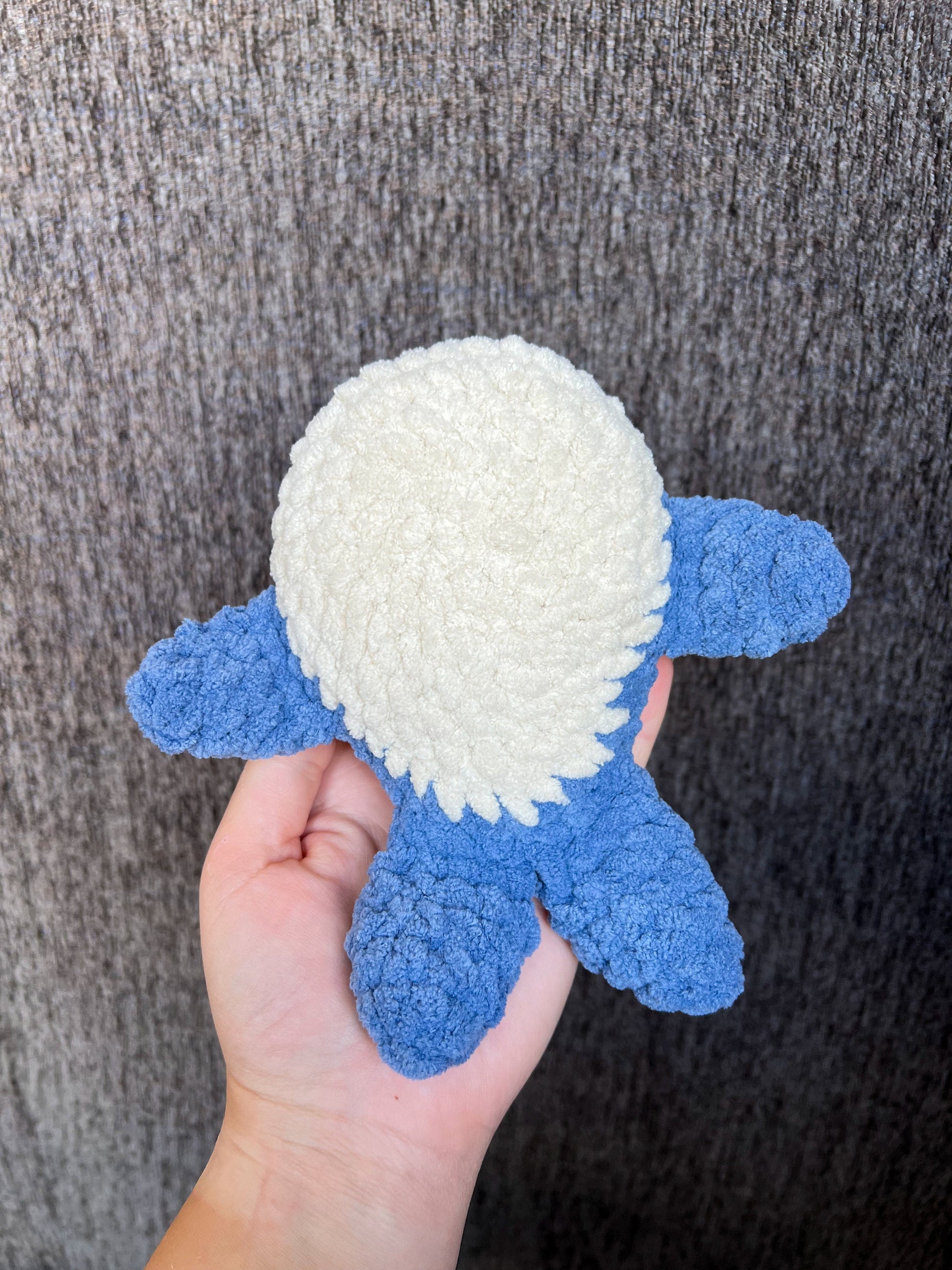 Whale Plushie - Handmade Crochet Stuffed Animal, Ocean Nursery Decor