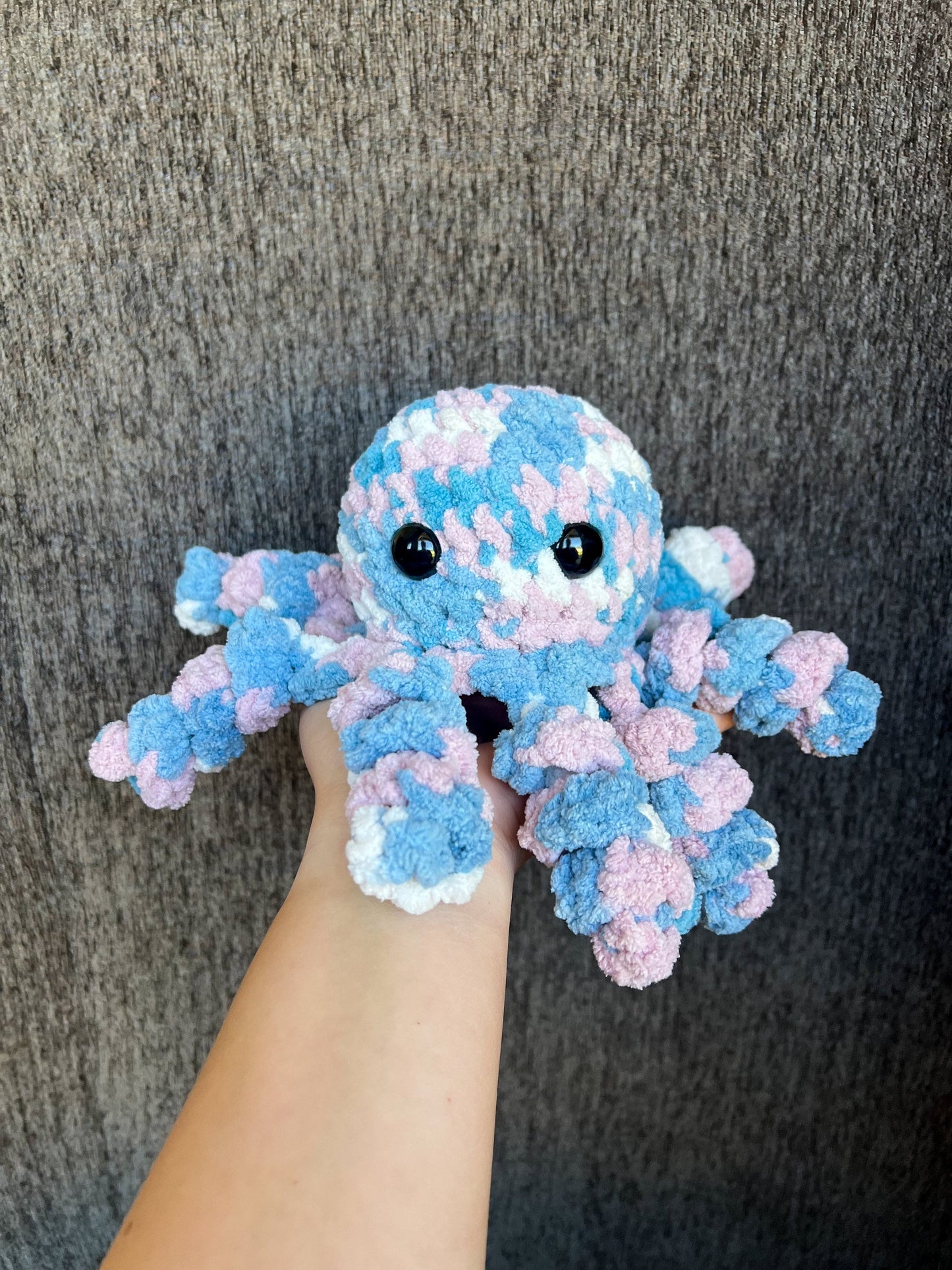 Octopus Plushie – Handmade Crochet Octopus Toy – Soft Stuffed Animal – Mini Ocean Friend – Custom Gift for Kids or Nursery Decor
