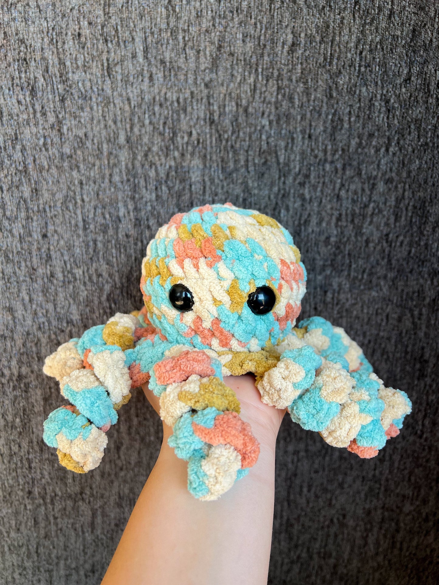 Octopus Plushie – Handmade Crochet Octopus Toy – Soft Stuffed Animal – Mini Ocean Friend – Custom Gift for Kids or Nursery Decor