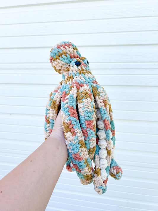 Octopus Stuffed Animal – Handmade Crochet Octopus Toy – Plush Octopus – Ocean Nursery Decor – Octopus Gift for Kids or Baby
